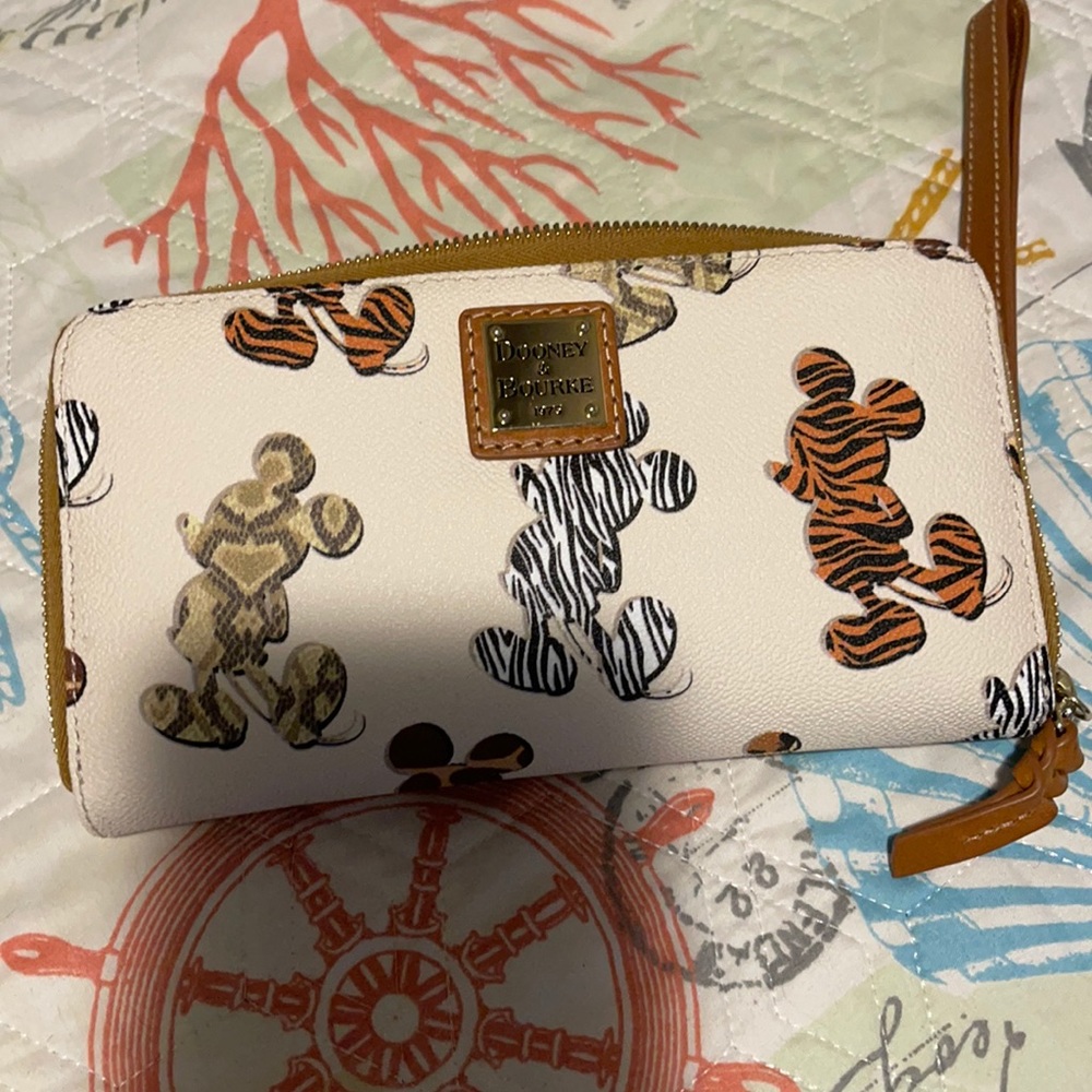 Dooney & Bourke Mickey Mouse Animal Print Wallet.